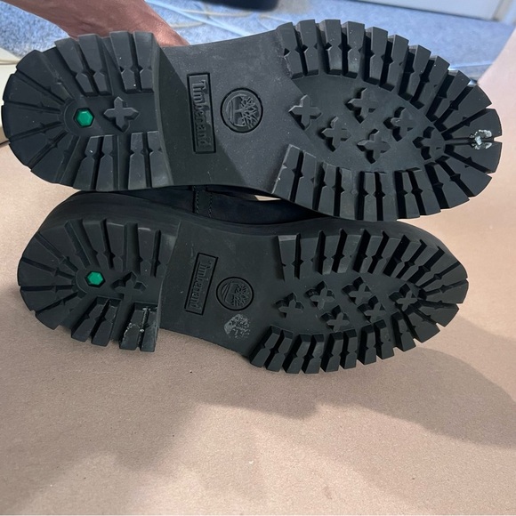 Timberland Courmayeur Valley Chelsea Boots Nubuck Leather Booties Black SizeUS 6 - Picture 8 of 12